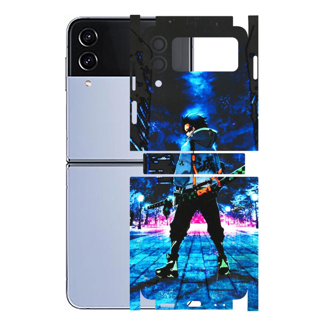 Samsung M/F/Note/Flip and C Phone Skins (All Models) - Demon Slayer Sword - 3D Embossed Finish (L-247) Samsung Galaxy Z Flip 4