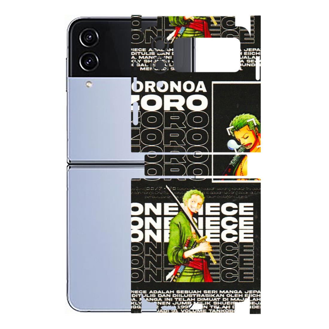 Samsung M/F/Note/Flip and C Phone Skins (All Models) - One Piece Zoro - 3D Embossed Finish (L-250) Samsung Galaxy Z Flip 4