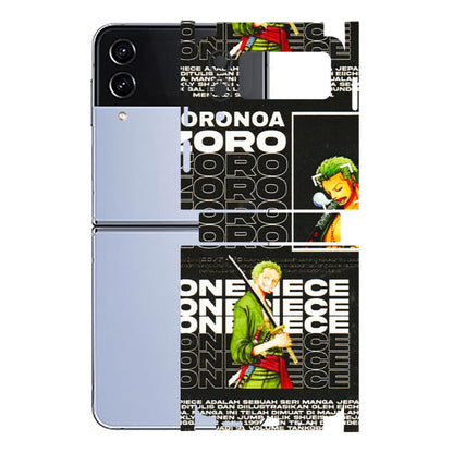 Samsung M/F/Note/Flip and C Phone Skins (All Models) - One Piece Zoro - 3D Embossed Finish (L-250) Samsung Galaxy Z Flip 4
