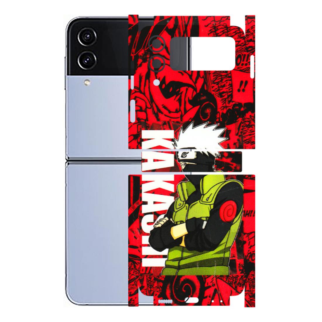 Samsung M/F/Note/Flip and C Phone Skins (All Models) - Kakashi Red Anime - 3D Embossed Finish (L-251) Samsung Galaxy Z Flip 4