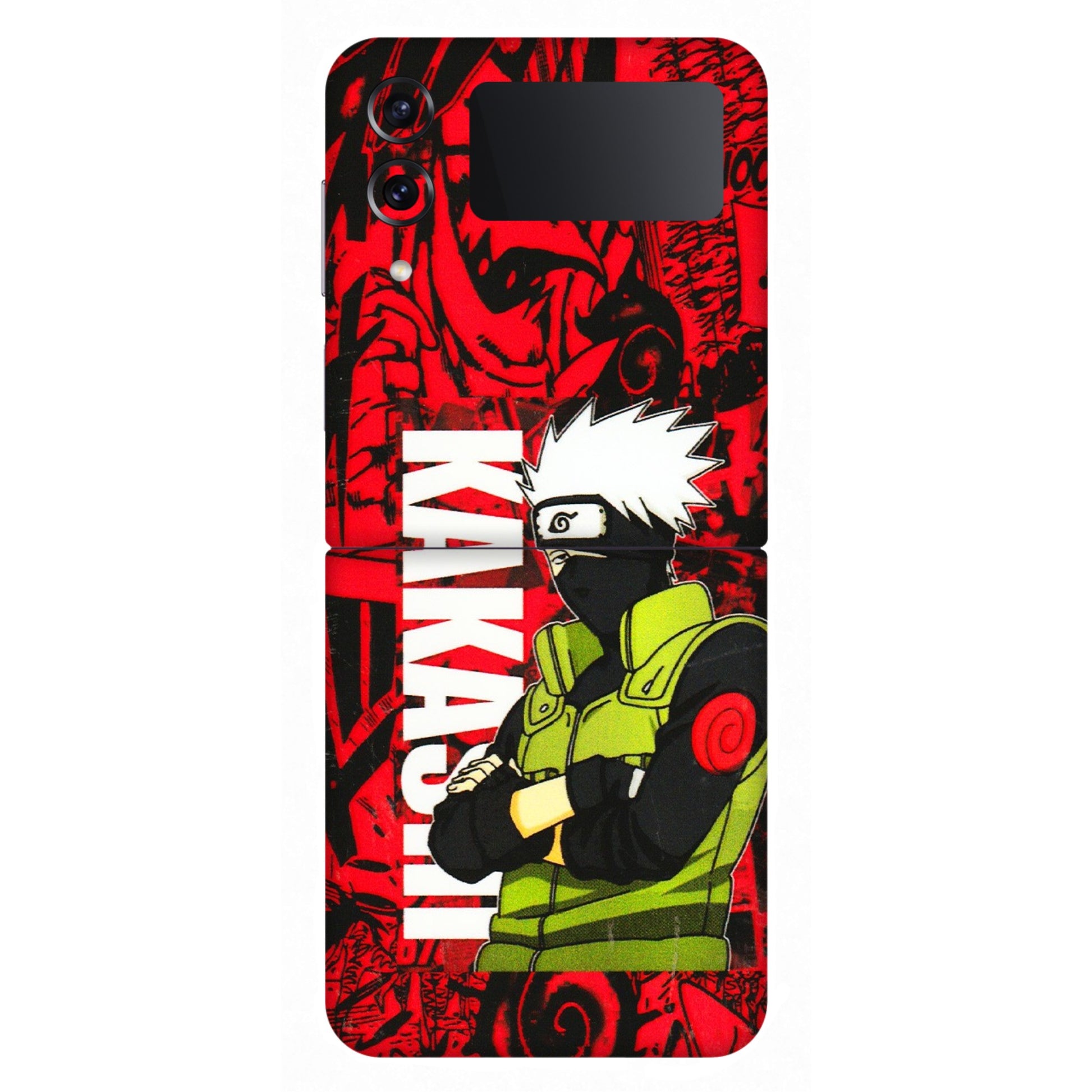 Samsung M/F/Note/Flip and C Phone Skins (All Models) - Kakashi Red Anime - 3D Embossed Finish (L-251) Samsung Galaxy Z Flip 4