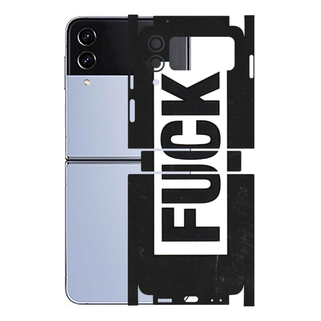 Samsung M/F/Note/Flip and C Phone Skins (All Models) - The F Word - 3D Embossed Finish (L-255) Samsung Galaxy Z Flip 4