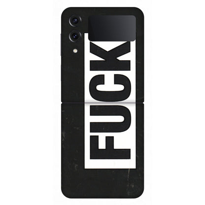 Samsung M/F/Note/Flip and C Phone Skins (All Models) - The F Word - 3D Embossed Finish (L-255) Samsung Galaxy Z Flip 4