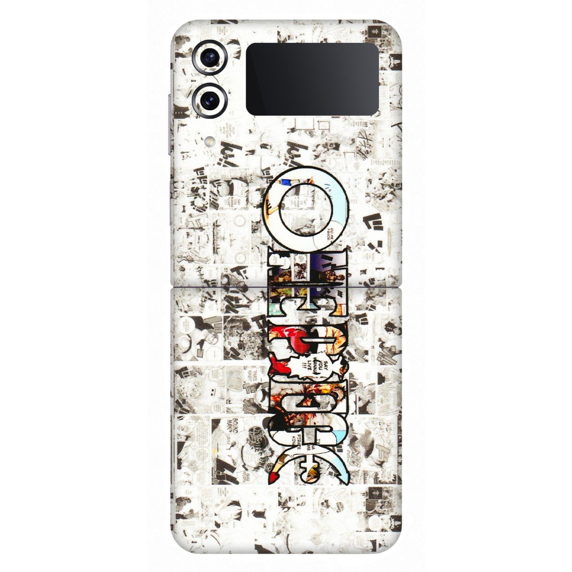 Samsung M/F/Note/Flip and C Phone Skins (All Models) - One Piece Manga - 3D Embossed Finish (L-26) Samsung Galaxy Z Flip 4
