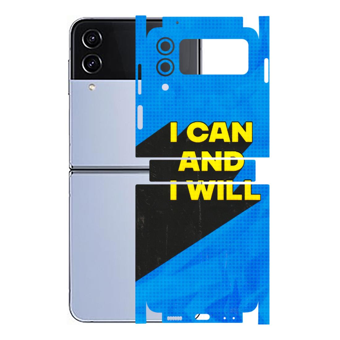 Samsung M/F/Note/Flip and C Phone Skins (All Models) - I Can And I Will - 3D Embossed Finish (L-281) Samsung Galaxy Z Flip 4