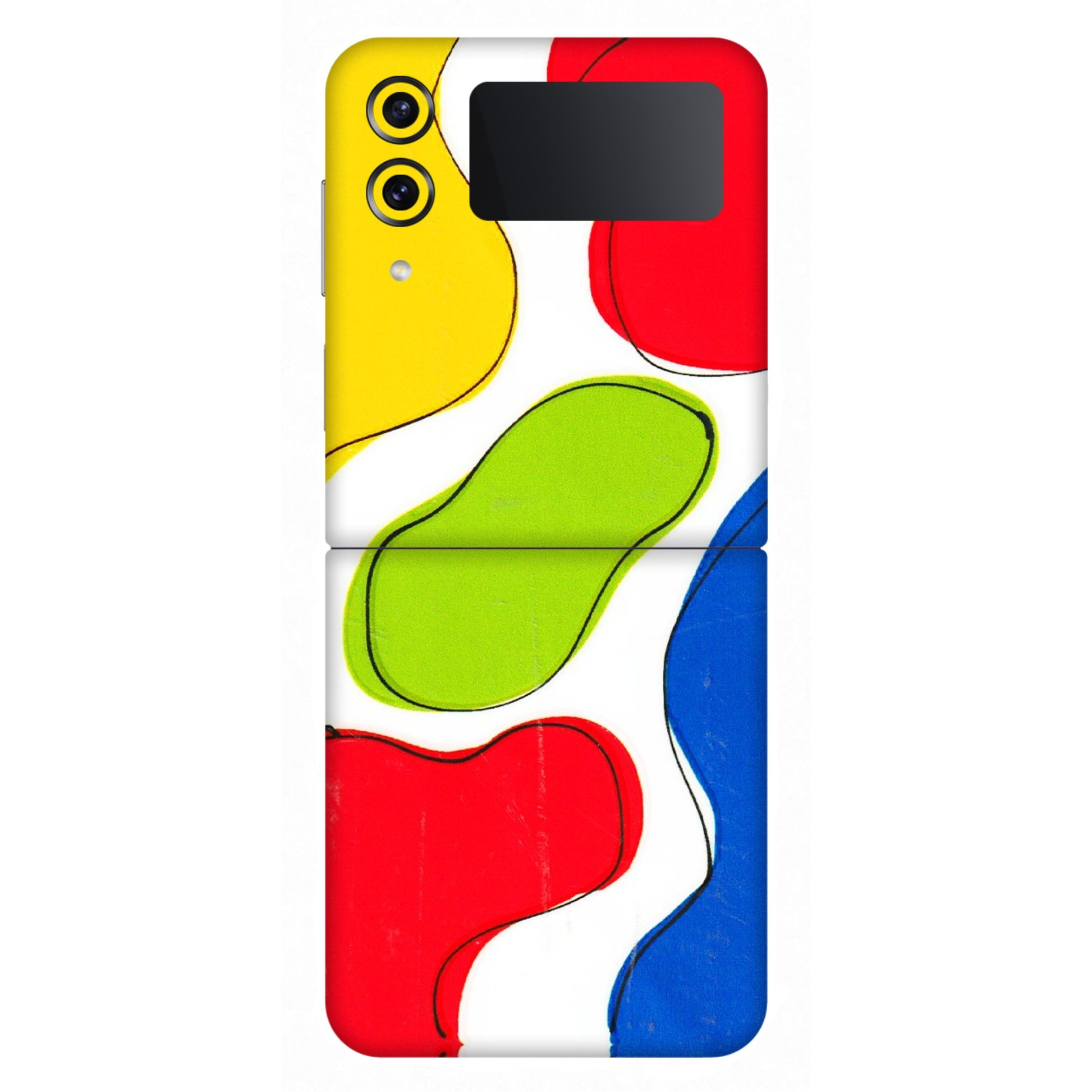 Samsung M/F/Note/Flip and C Phone Skins (All Models) - RGB Colour Paint - 3D Embossed Finish (L-284) Samsung Galaxy Z Flip 4