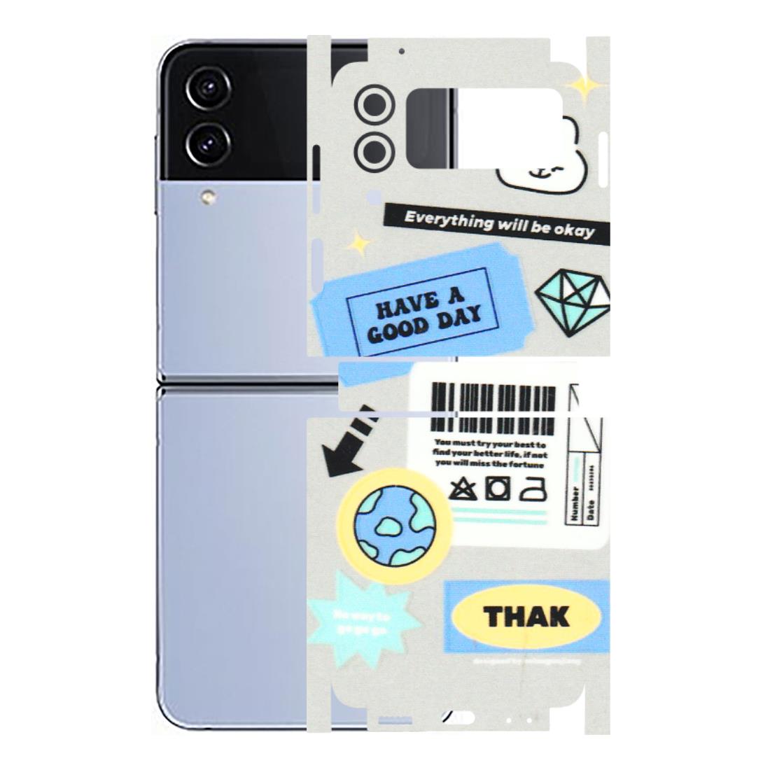 Samsung M/F/Note/Flip and C Phone Skins (All Models) - Will Be Okay Design - 3D Embossed Finish (L-316) Samsung Galaxy Z Flip 4