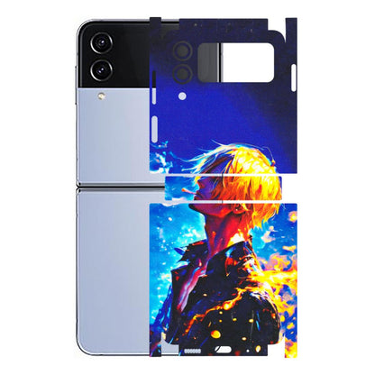 Samsung M/F/Note/Flip and C Phone Skins (All Models) - Sanji Vinsmoke One Piece - 3D Embossed Finish (L-319) Samsung Galaxy Z Flip 4