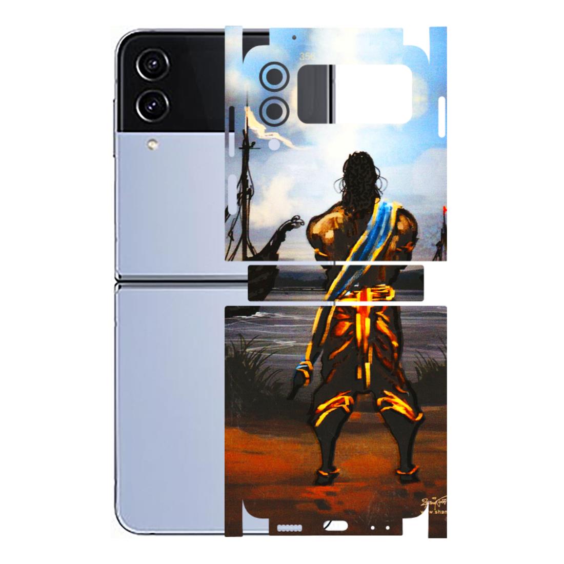 Samsung M/F/Note/Flip and C Phone Skins (All Models) - Heavenly God Figure - 3D Embossed Finish (L-34) Samsung Galaxy Z Flip 4