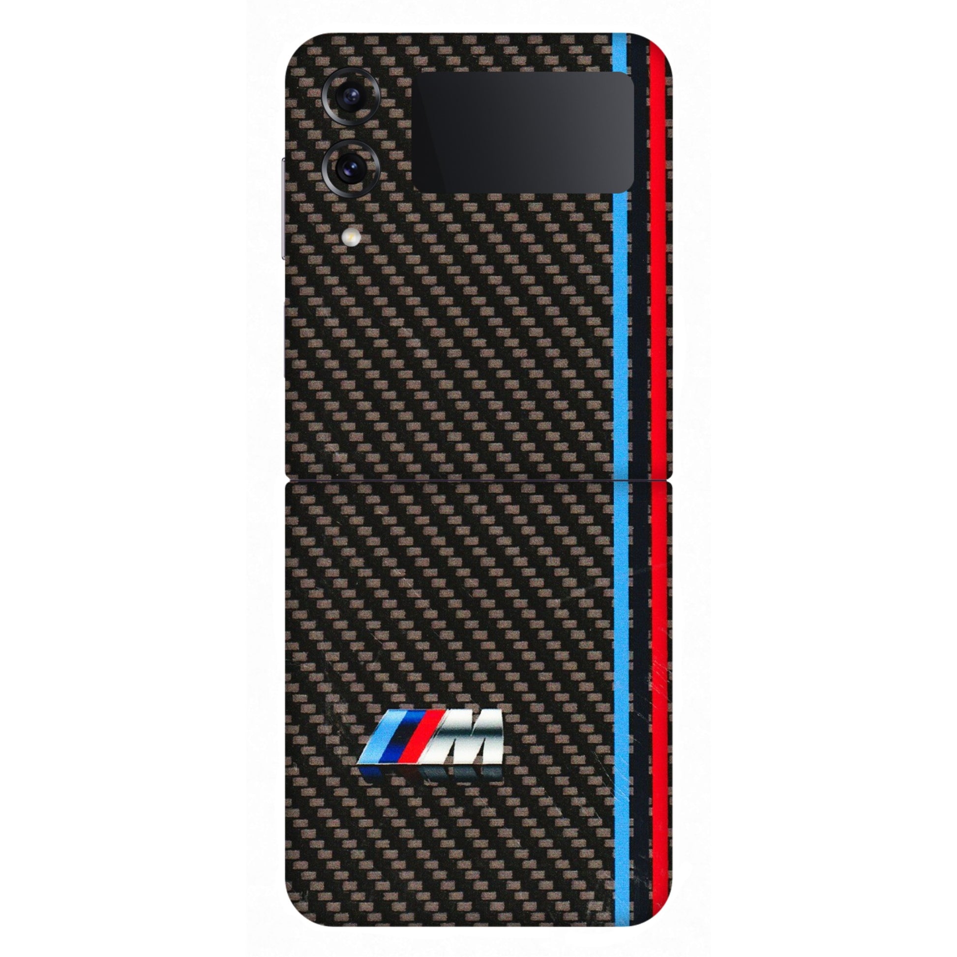 Samsung M/F/Note/Flip and C Phone Skins (All Models) - BM Carbon Fiber Feels - 3D Embossed Finish (L-38) Samsung Galaxy Z Flip 4
