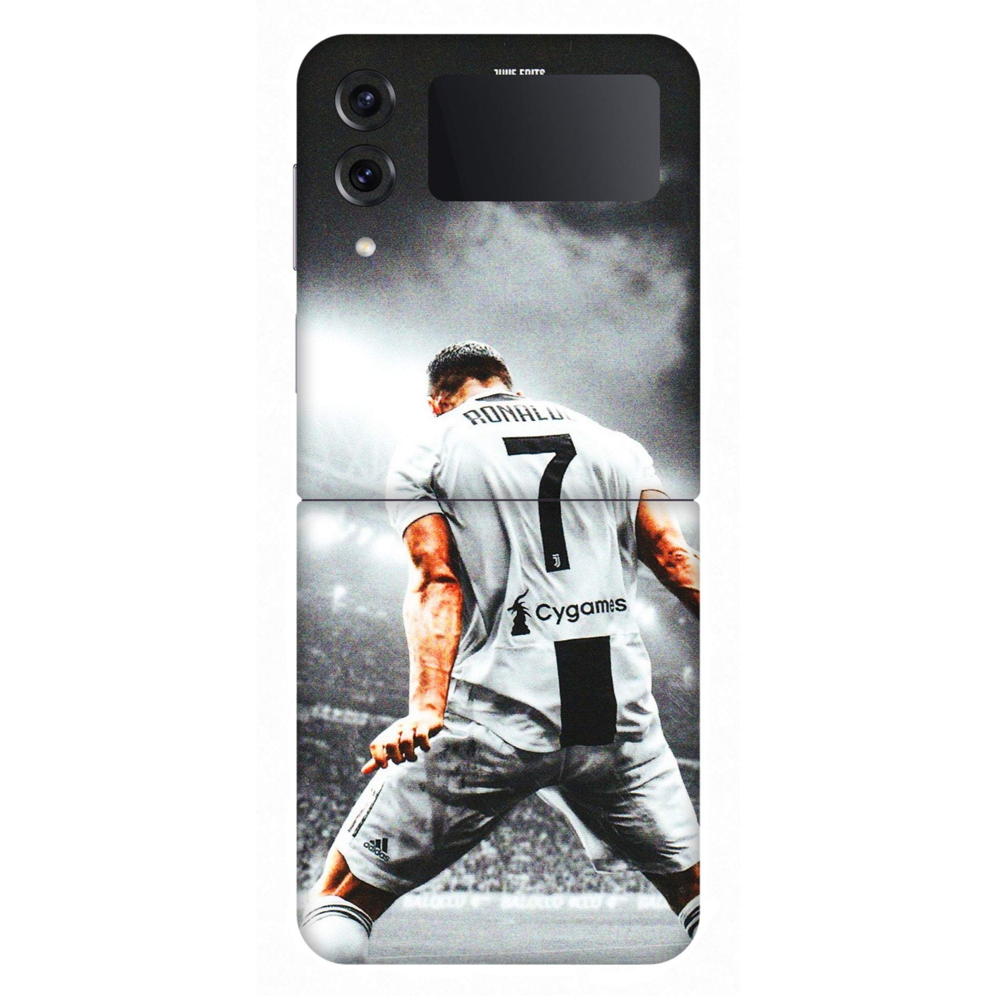 Samsung M/F/Note/Flip and C Phone Skins (All Models) - Ronaldo CR7 Crazy - 3D Embossed Finish (L-44) Samsung Galaxy Z Flip 4