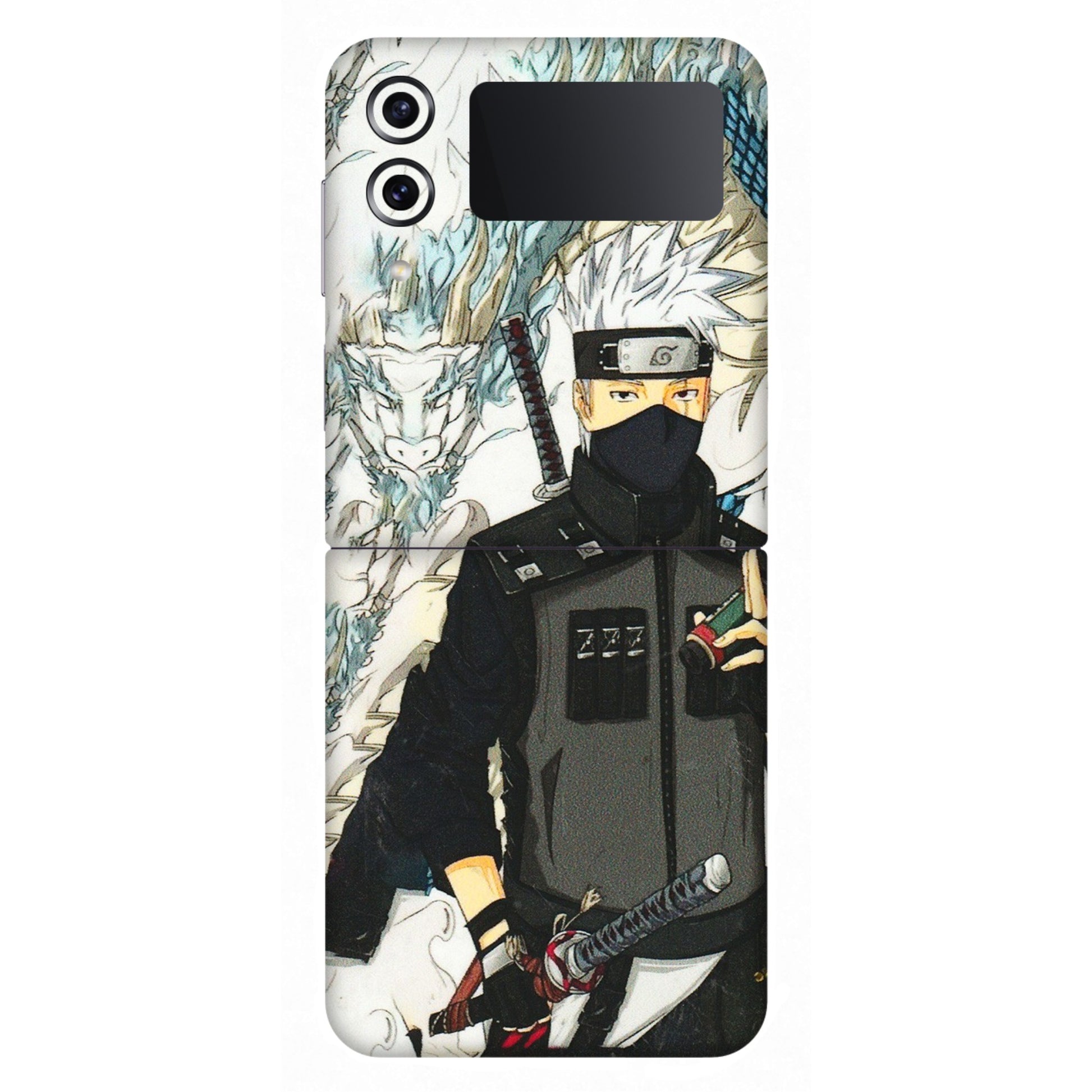 Samsung M/F/Note/Flip and C Phone Skins (All Models) - Kakashi Hatake Naruto Anime - 3D Embossed Finish (L-46) Samsung Galaxy Z Flip 4