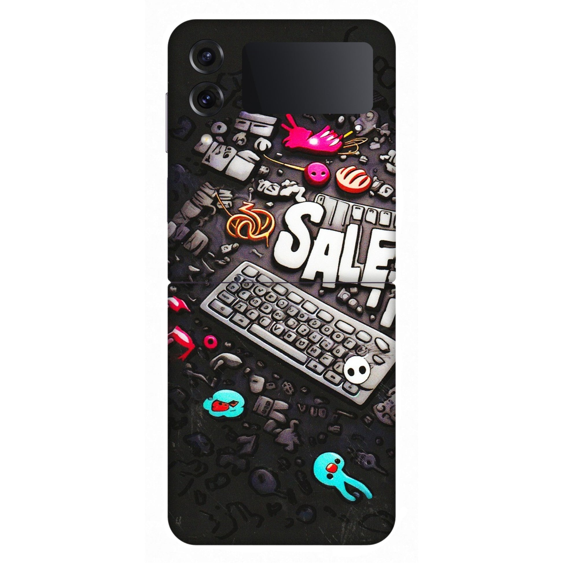 Samsung M/F/Note/Flip and C Phone Skins (All Models) - Gadgets Sale - 3D Embossed Finish (L-50) Samsung Galaxy Z Flip 4