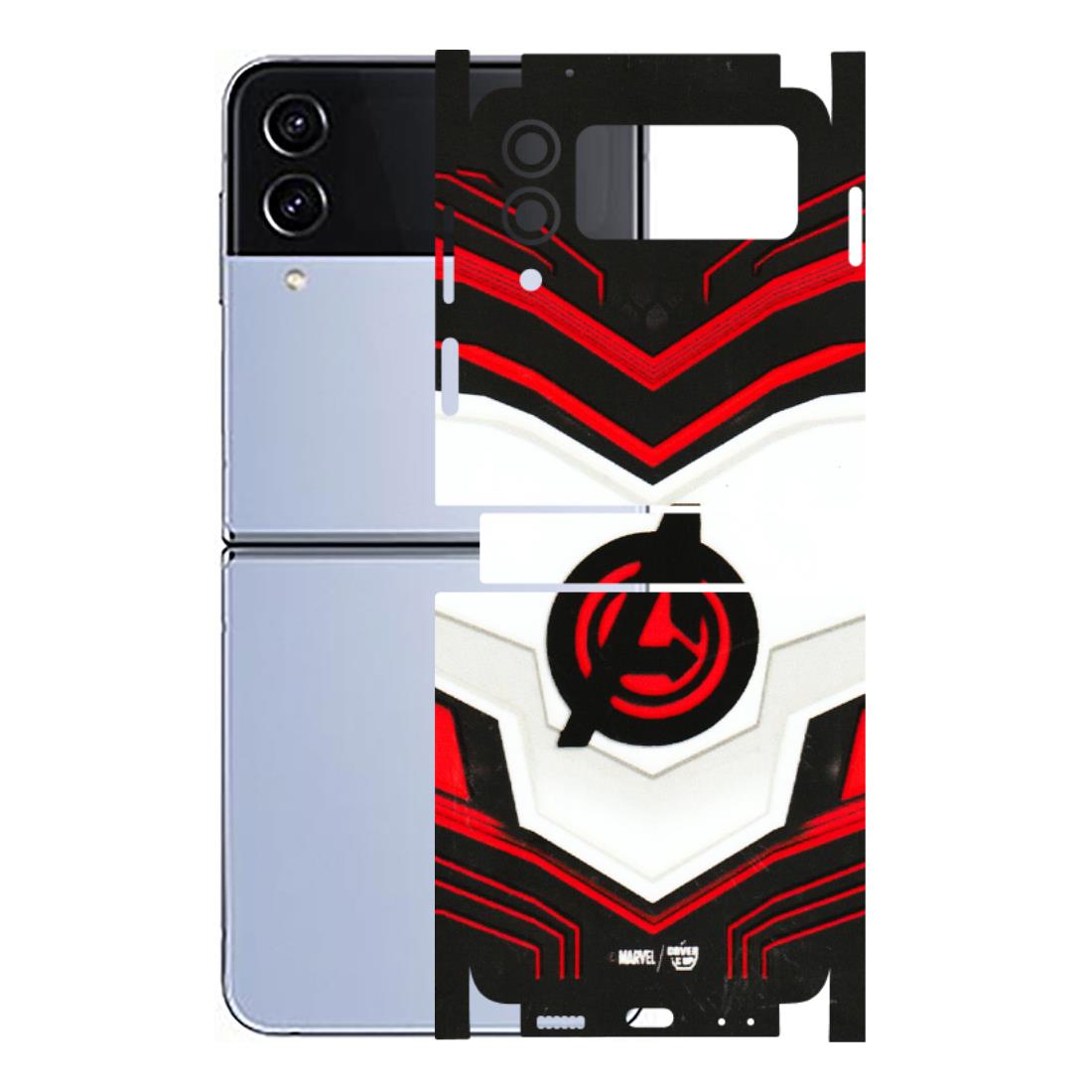 Samsung M/F/Note/Flip and C Phone Skins (All Models) - Avengers Logo - 3D Embossed Finish (L-55) Samsung Galaxy Z Flip 4