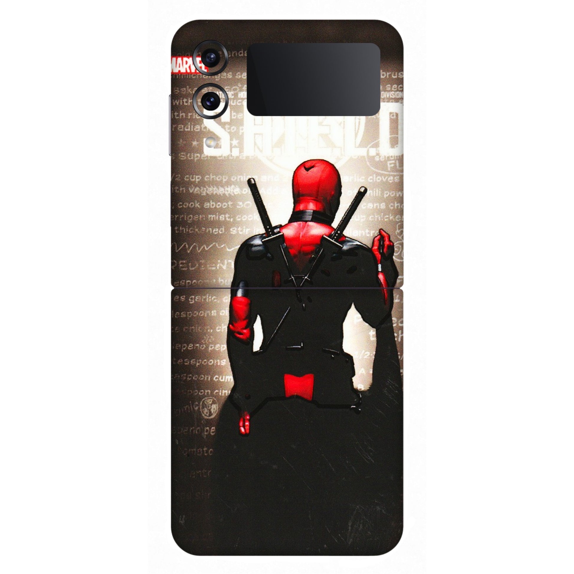 Samsung M/F/Note/Flip and C Phone Skins (All Models) - Deadpool - 3D Embossed Finish (L-56) Samsung Galaxy Z Flip 4