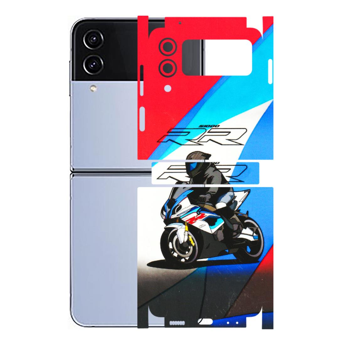 Samsung M/F/Note/Flip and C Phone Skins (All Models) - Bikers Love - 3D Embossed Finish (L-58) Samsung Galaxy Z Flip 4