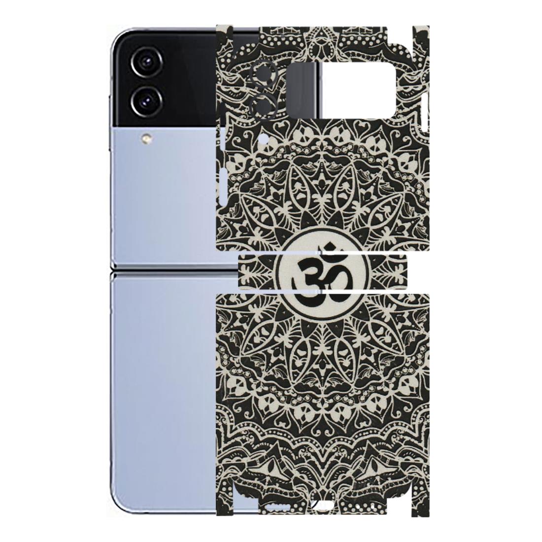 Samsung M/F/Note/Flip and C Phone Skins (All Models) - Aum Elegant Mandala - 3D Embossed Finish (L-62) Samsung Galaxy Z Flip 4