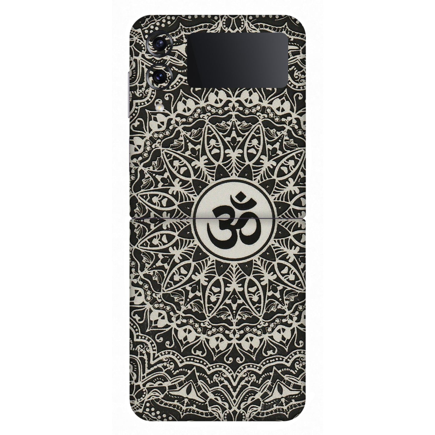 Samsung M/F/Note/Flip and C Phone Skins (All Models) - Aum Elegant Mandala - 3D Embossed Finish (L-62) Samsung Galaxy Z Flip 4
