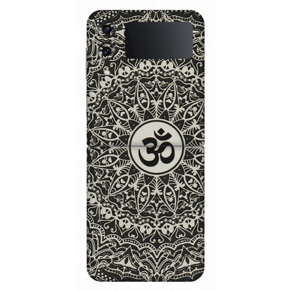 Samsung M/F/Note/Flip and C Phone Skins (All Models) - Aum Elegant Mandala - 3D Embossed Finish (L-62) Samsung Galaxy Z Flip 4