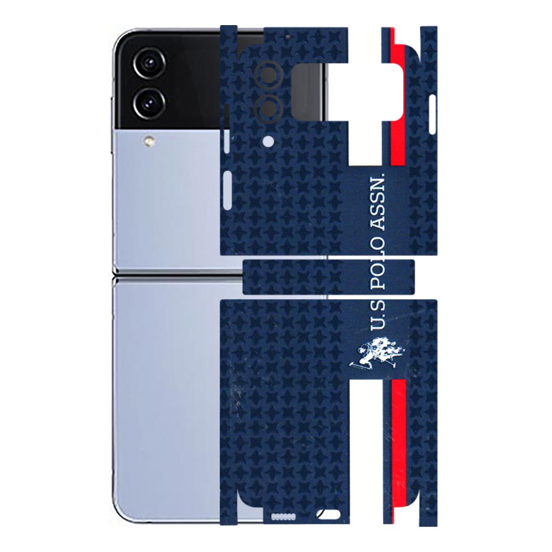 Samsung M/F/Note/Flip and C Phone Skins (All Models) - US POLO Designer Brand - 3D Embossed Finish (L-65) Samsung Galaxy Z Flip 4