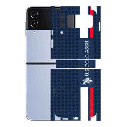Samsung M/F/Note/Flip and C Phone Skins (All Models) - US POLO Designer Brand - 3D Embossed Finish (L-65) Samsung Galaxy Z Flip 4