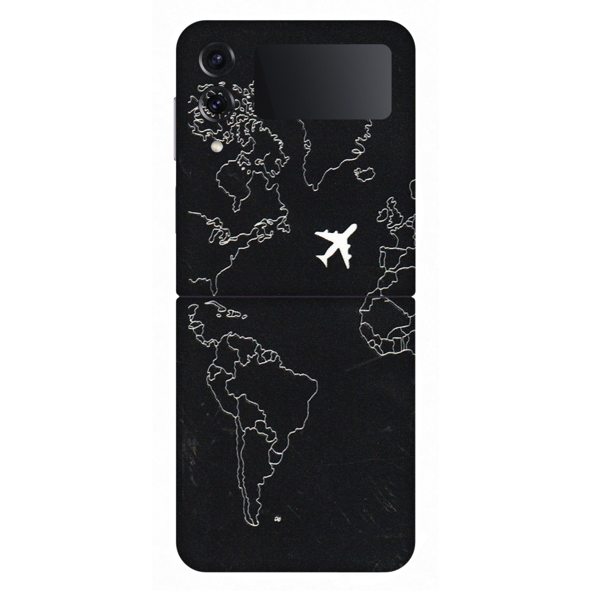 Samsung M/F/Note/Flip and C Phone Skins (All Models) - Never Ending Travel - 3D Embossed Finish (L-79) Samsung Galaxy Z Flip 4