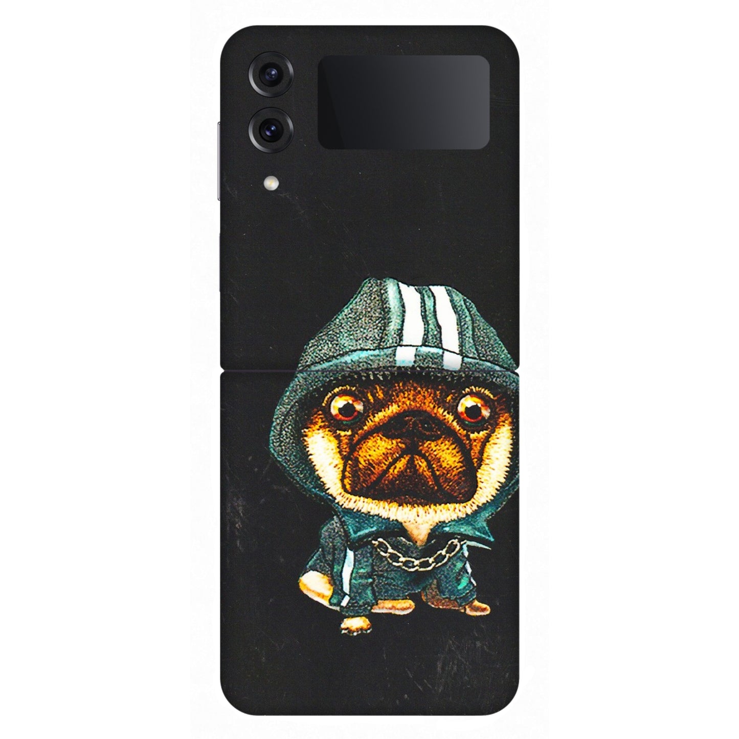 Samsung M/F/Note/Flip and C Phone Skins (All Models) - Puppy N Hoodie - 3D Embossed Finish (L-90) Samsung Galaxy Z Flip 4