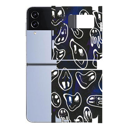 Samsung M/F/Note/Flip and C Phone Skins (All Models) - Distorted Smileys - 3D Embossed Finish (L-92) Samsung Galaxy Z Flip 4