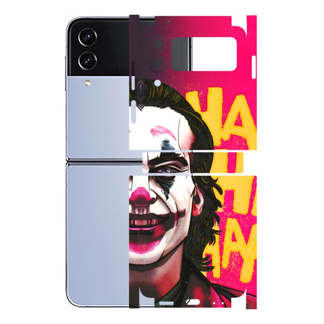 Samsung M/F/Note/Flip and C Phone Skins (All Models) - Joker Evil Laugh - 3D Embossed Finish (L-97) Samsung Galaxy Z Flip 4