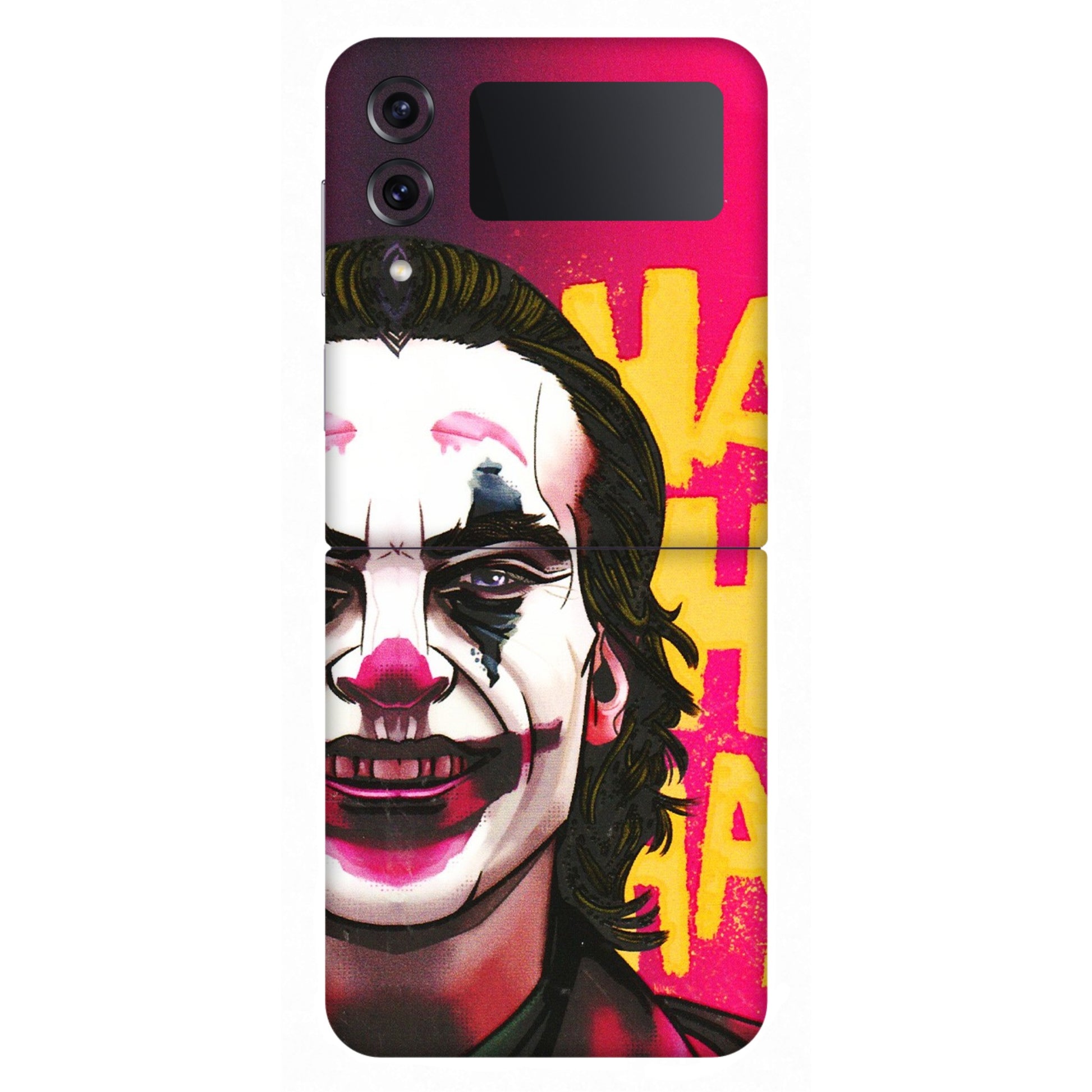 Samsung M/F/Note/Flip and C Phone Skins (All Models) - Joker Evil Laugh - 3D Embossed Finish (L-97) Samsung Galaxy Z Flip 4
