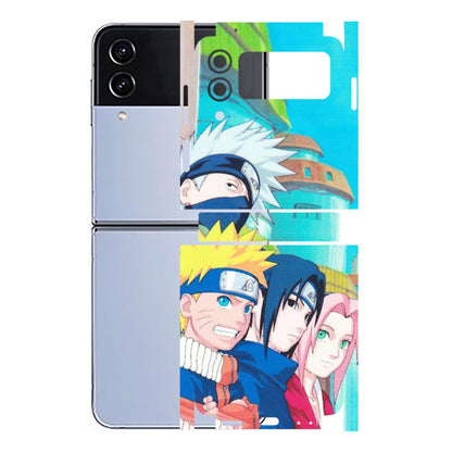 Samsung M/F/Note/Flip and C Phone Skins (All Models) - Team Minato And Kakashi - Matte Finish (M-101) Samsung Galaxy Z Flip 4
