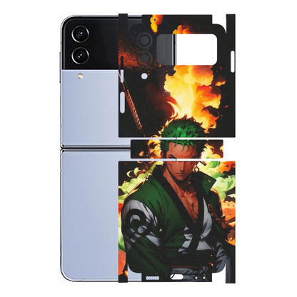 Samsung M/F/Note/Flip and C Phone Skins (All Models) - Roronoa Zoro - Matte Finish (M-102) Samsung Galaxy Z Flip 4