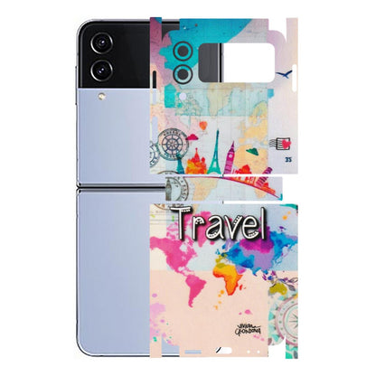 Samsung M/F/Note/Flip and C Phone Skins (All Models) - Travel The Wonders - Matte Finish (M-108) Samsung Galaxy Z Flip 4