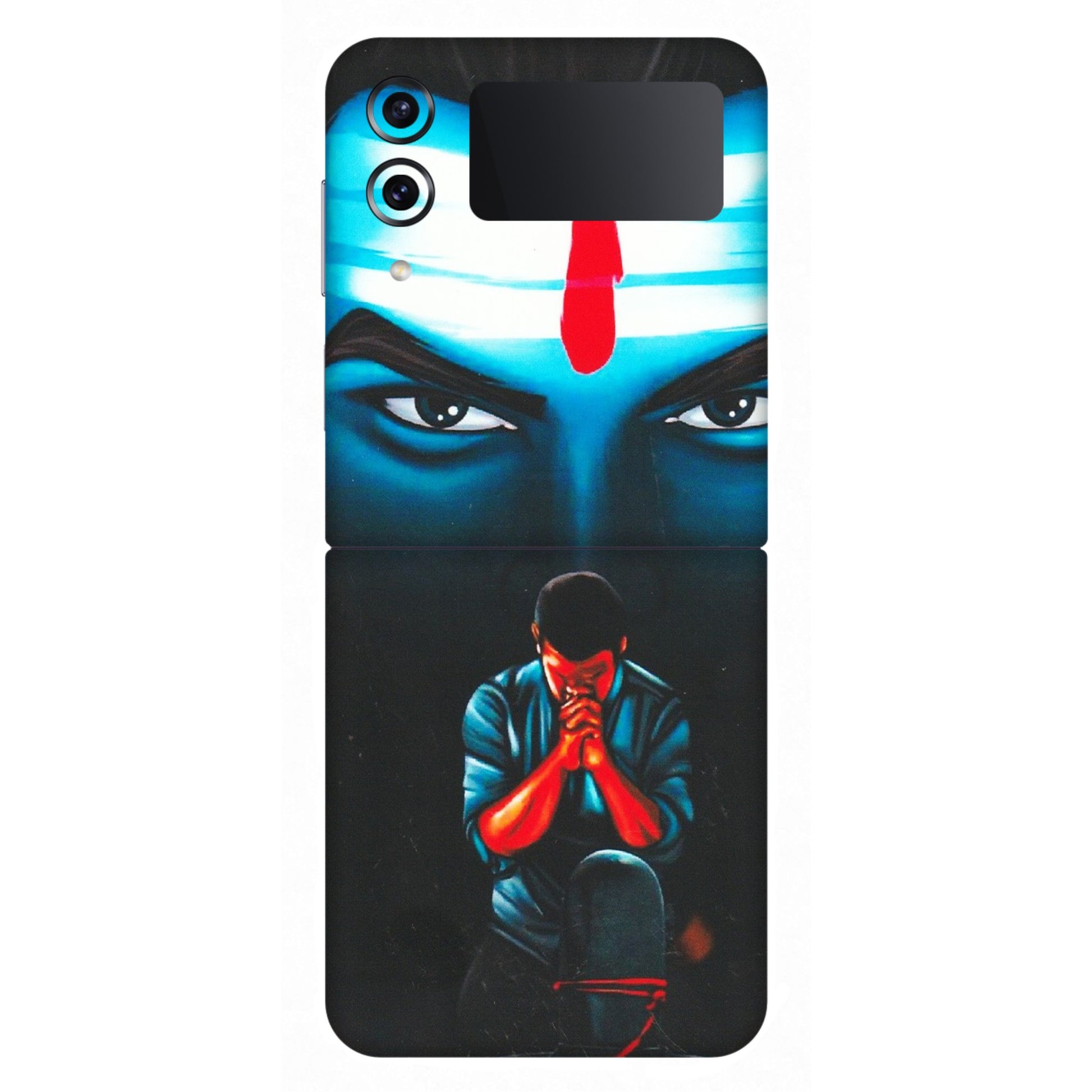 Samsung M/F/Note/Flip and C Phone Skins (All Models) - Mahakal Bhakt - Matte Finish (M-112) Samsung Galaxy Z Flip 4