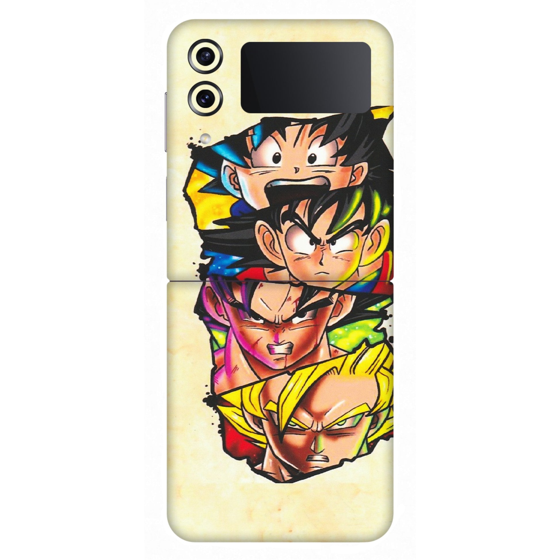 Samsung M/F/Note/Flip and C Phone Skins (All Models) - Angry Multi Anime - Matte Finish (M-113) Samsung Galaxy Z Flip 4