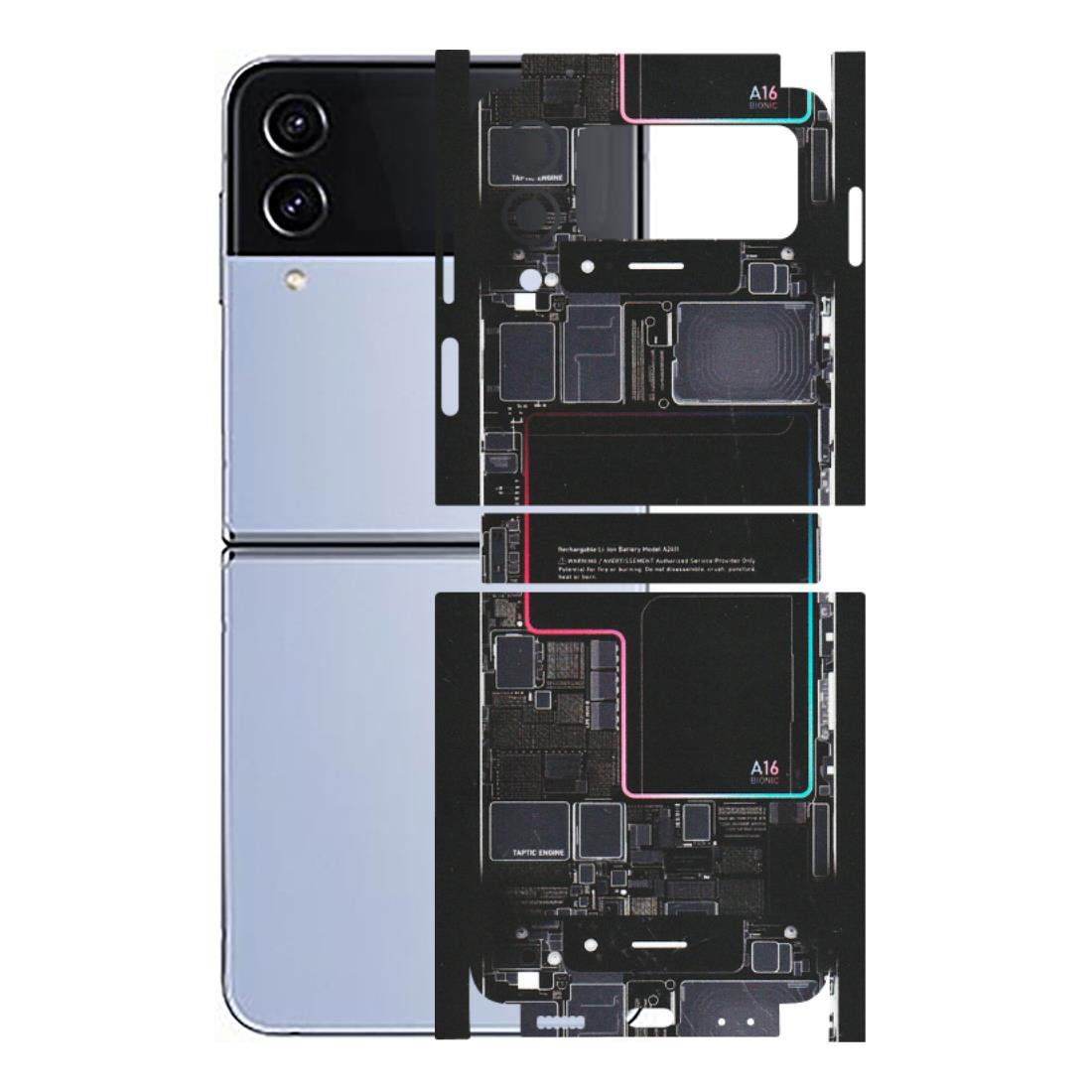 Samsung M/F/Note/Flip and C Phone Skins (All Models) - Motherboard Circuit Layout - Matte Finish (M-117) Samsung Galaxy Z Flip 4