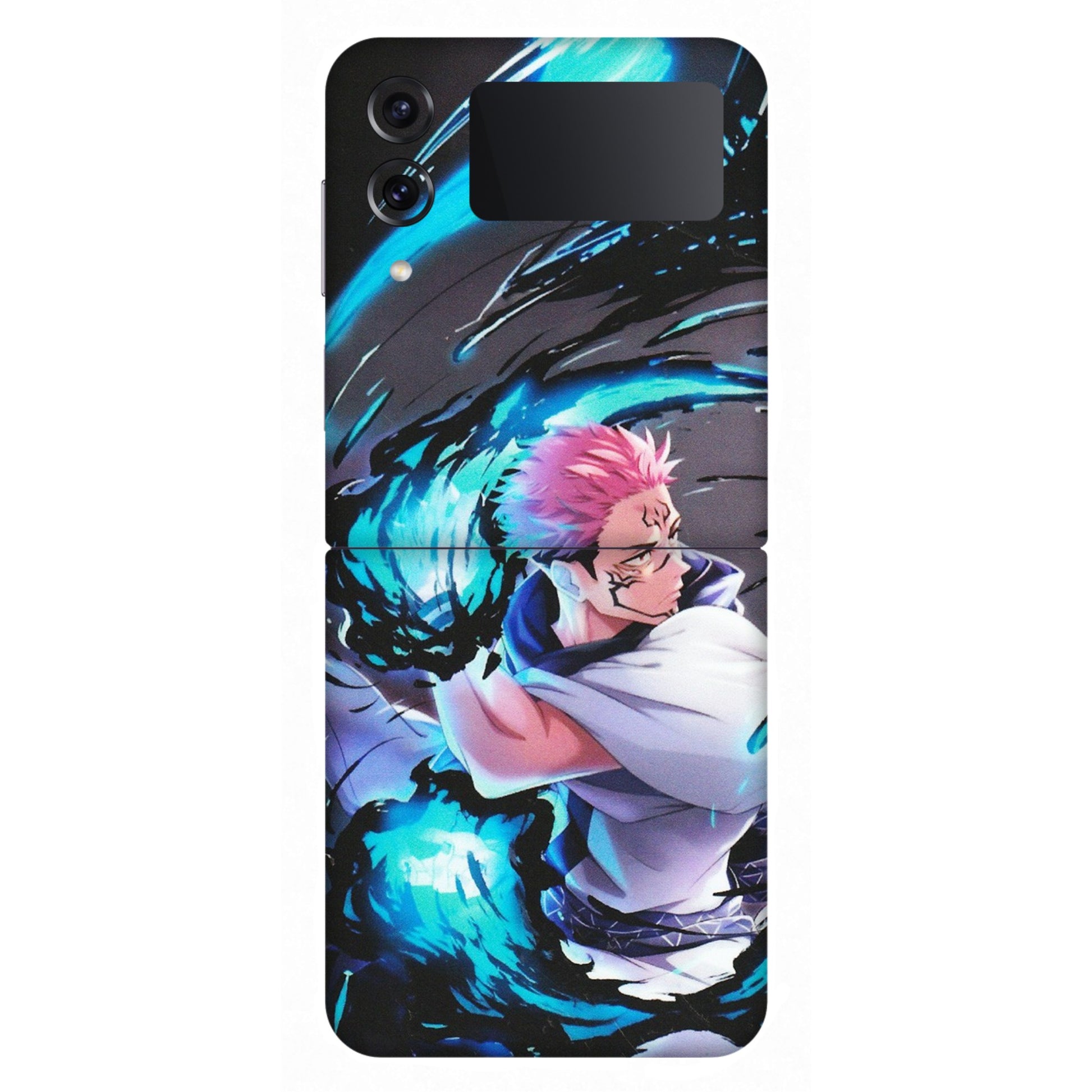 Samsung M/F/Note/Flip and C Phone Skins (All Models) - New Jujutsu Kaisen Grey Blue Anime - Matte Finish (M-127) Samsung Galaxy Z Flip 4