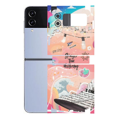 Samsung M/F/Note/Flip and C Phone Skins (All Models) - Stronger Then Yesterday - Matte Finish (M-128) Samsung Galaxy Z Flip 4