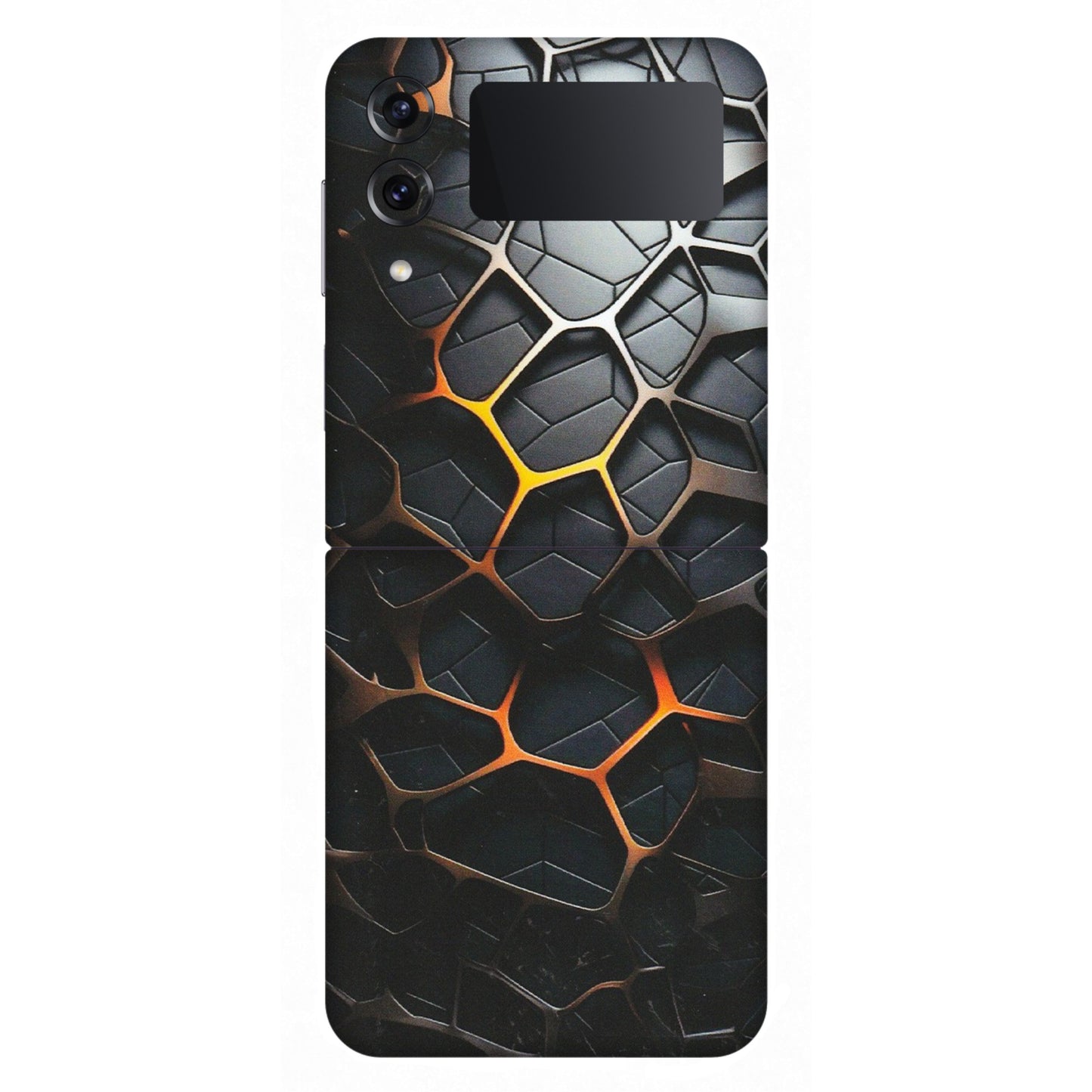 Samsung M/F/Note/Flip and C Phone Skins (All Models) - New Abstract Graphite Tiles - Matte Finish (M-130) Samsung Galaxy Z Flip 4