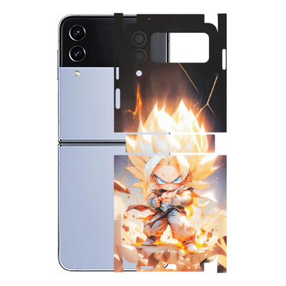 Samsung M/F/Note/Flip and C Phone Skins (All Models) - Goku Dragon Cute Anime - Matte Finish (M-131) Samsung Galaxy Z Flip 4