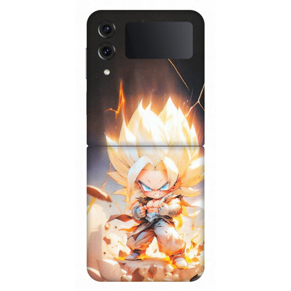 Samsung M/F/Note/Flip and C Phone Skins (All Models) - Goku Dragon Cute Anime - Matte Finish (M-131) Samsung Galaxy Z Flip 4