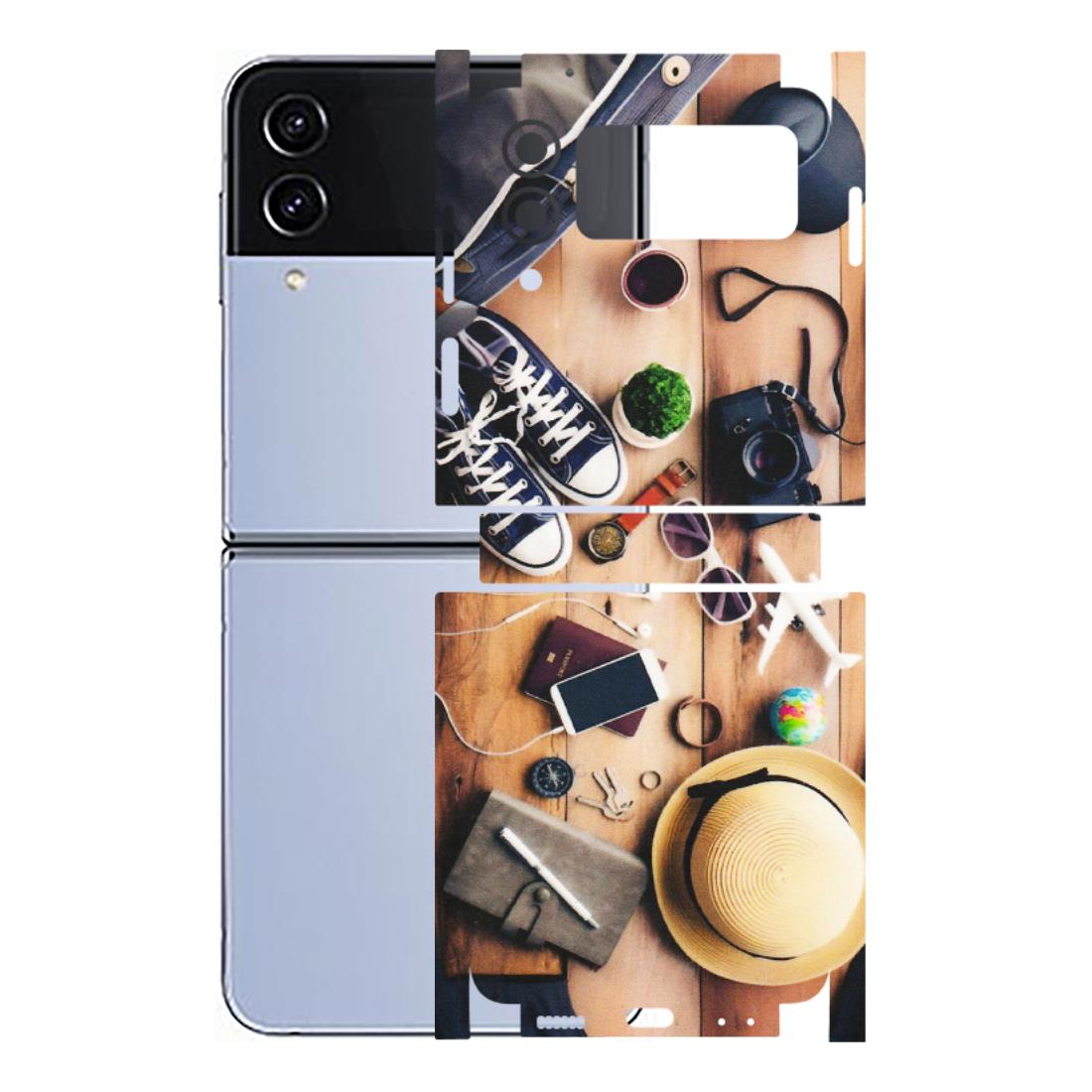 Samsung M/F/Note/Flip and C Phone Skins (All Models) - Travel Wanderlust - Matte Finish (M-133) Samsung Galaxy Z Flip 4