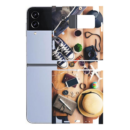 Samsung M/F/Note/Flip and C Phone Skins (All Models) - Travel Wanderlust - Matte Finish (M-133) Samsung Galaxy Z Flip 4