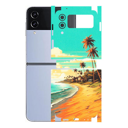 Samsung M/F/Note/Flip and C Phone Skins (All Models) - Miami Beach - Matte Finish (M-136) Samsung Galaxy Z Flip 4