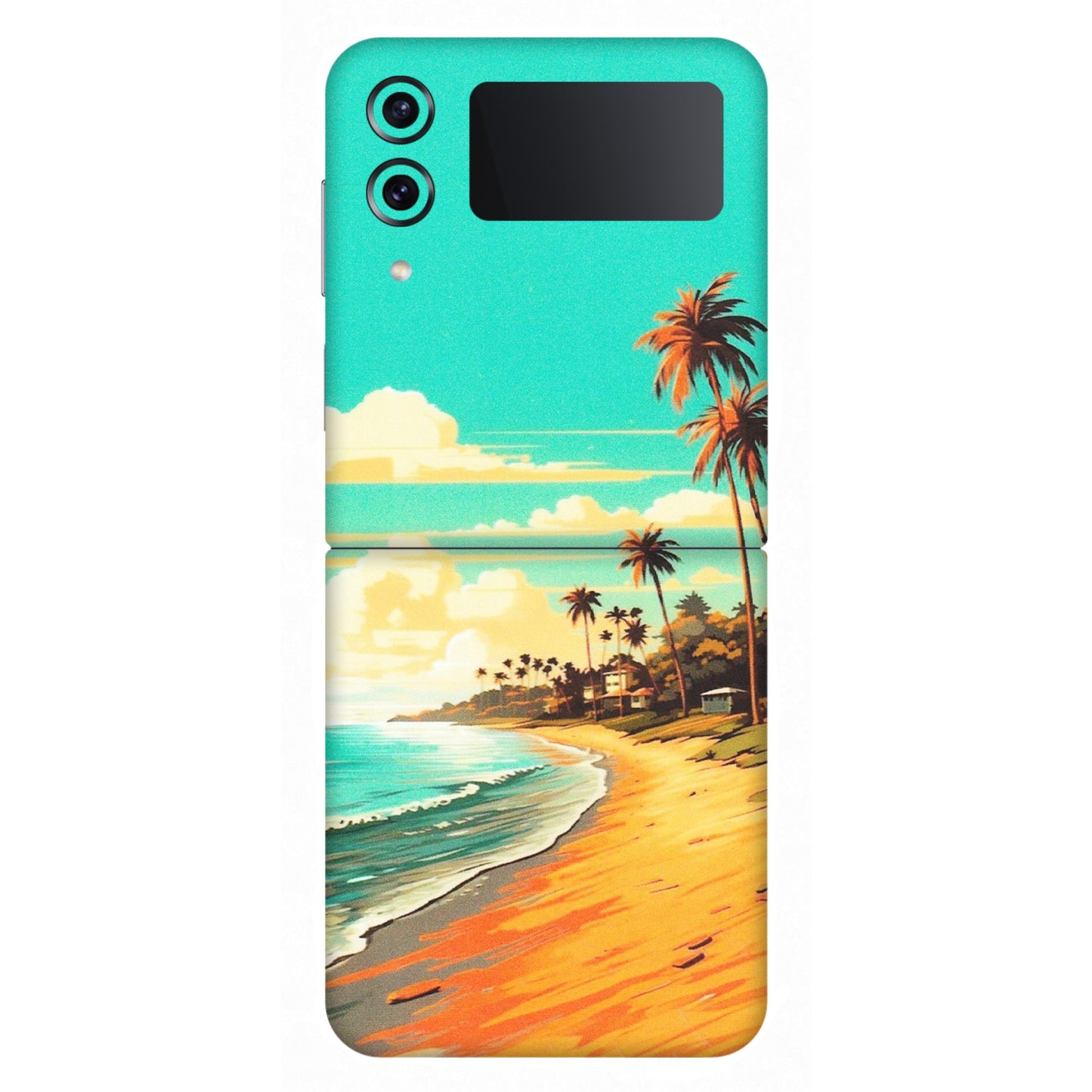 Samsung M/F/Note/Flip and C Phone Skins (All Models) - Miami Beach - Matte Finish (M-136) Samsung Galaxy Z Flip 4