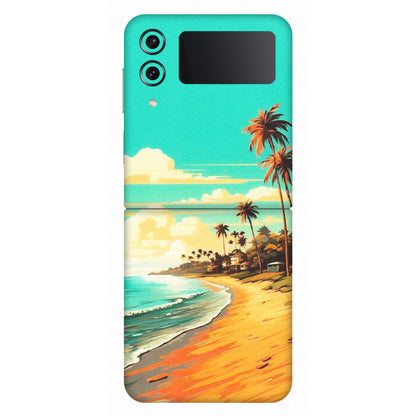 Samsung M/F/Note/Flip and C Phone Skins (All Models) - Miami Beach - Matte Finish (M-136) Samsung Galaxy Z Flip 4