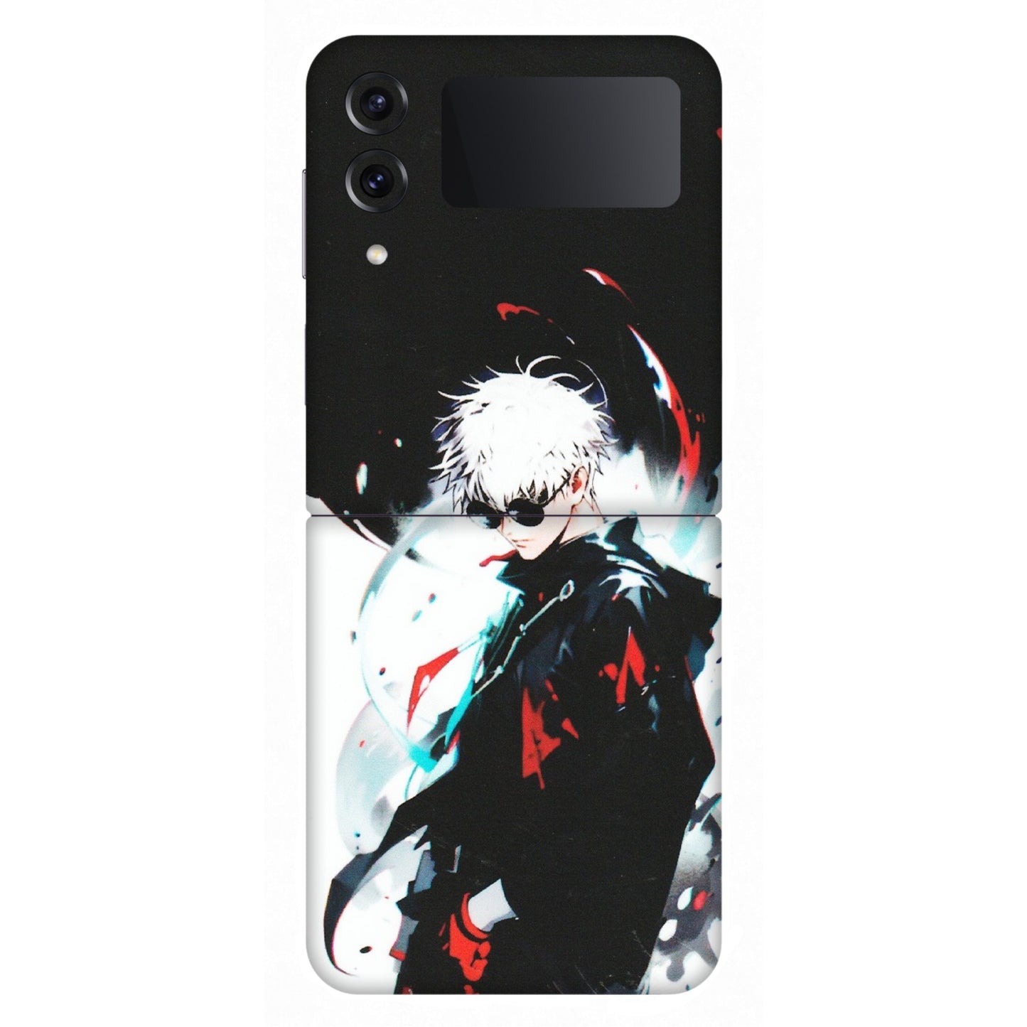 Samsung M/F/Note/Flip and C Phone Skins (All Models) - Gojo Powerful Charater Kaisen Anime - Matte Finish (M-144) Samsung Galaxy Z Flip 4