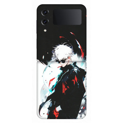 Samsung M/F/Note/Flip and C Phone Skins (All Models) - Gojo Powerful Charater Kaisen Anime - Matte Finish (M-144) Samsung Galaxy Z Flip 4