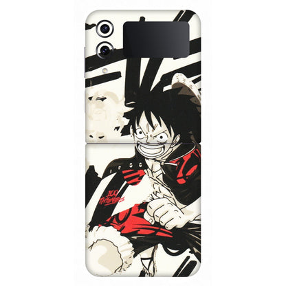 Samsung M/F/Note/Flip and C Phone Skins (All Models) - Monkey D.Luffy Manga Anime - Matte Finish (M-145) Samsung Galaxy Z Flip 4