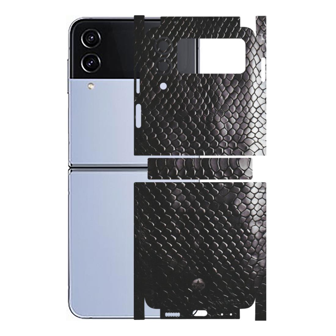 Samsung M/F/Note/Flip and C Phone Skins (All Models) - Black Snack Leather - Matte Finish (M-147) Samsung Galaxy Z Flip 4